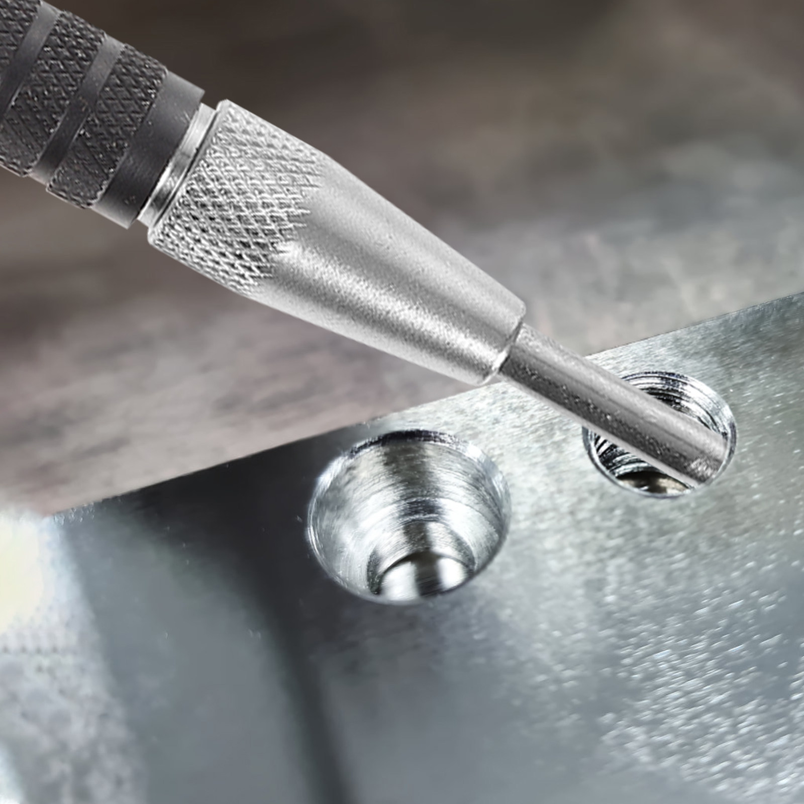 Auto Repair Tools - เครื่องเจาะรูอัตโนมัติแบบสปริง 2 ชิ้น สำหรับสแตนเลส ไม้ โลหะ