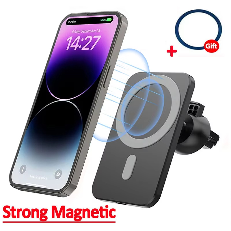 Magnetic Phone Holder For Car Vent - ที่ชาร์จไร้สายแม่เหล็กสำหรับ MagSafe iPhone 17 16 15