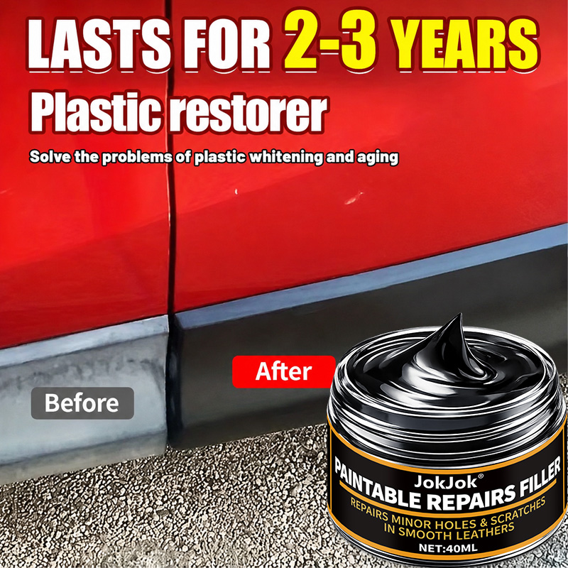 Car Scratch Repair Polishing Wax Paste - ครีมซ่อมรอยขีดข่วนภายในรถยนต์, แว็กซ์ขัดเงาพลาสติกภายในและภายนอก, ซ่อมแซมพื้นผิวพลาสติกภายในและแผงหน้าปัดสีดำ