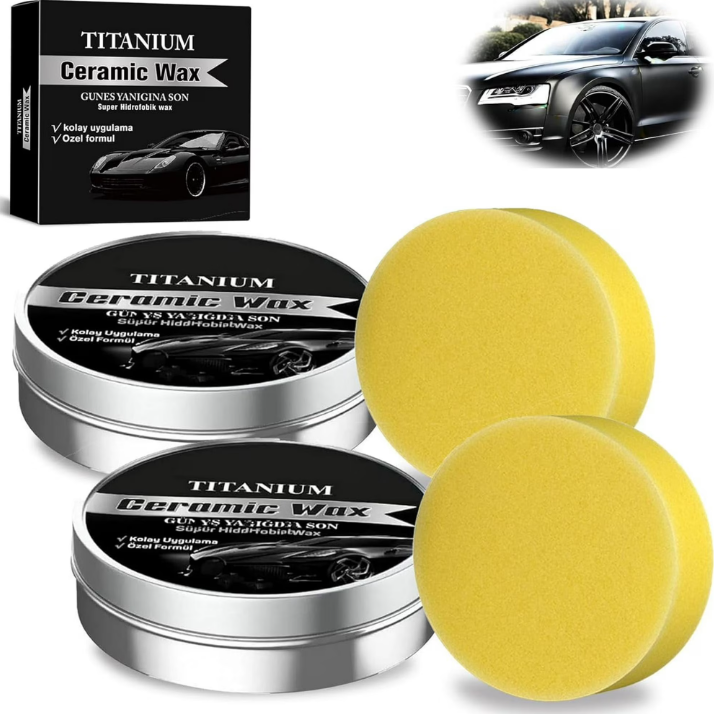 Car Scratch Repair Polishing Wax Paste - ชุดครีมเคลือบเงารถยนต์ไทเทเนียมเซรามิก ครีมขัดเงา ซ่อมรอยขีดข่วนรถยนต์ ครีมป้องกันและขัดเงารถยนต์ ดูแลสีรถ