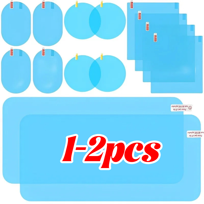 Anti Glare Car Rearview Mirror Film - รถกระจกมองหลังป้องกันฟิล์มด้านข้าง Windows สติกเกอร์ Anti FOG Glare