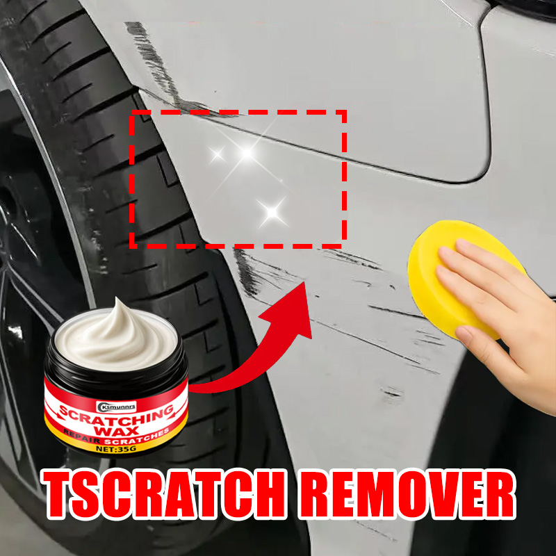 Car Scratch Repair Polishing Wax Paste - น้ำยาขัดลบรอยขีดข่วนรถยนต์ รถบรรทุก และมอเตอร์ไซค์ ขจัดรอยหมุน รอยบวบ พร้อมเคลือบเงา