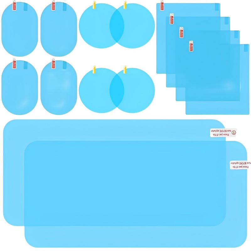 Anti Glare Car Rearview Mirror Film - รถกระจกมองหลังป้องกันฟิล์มด้านข้าง Windows สติกเกอร์ Anti FOG Glare