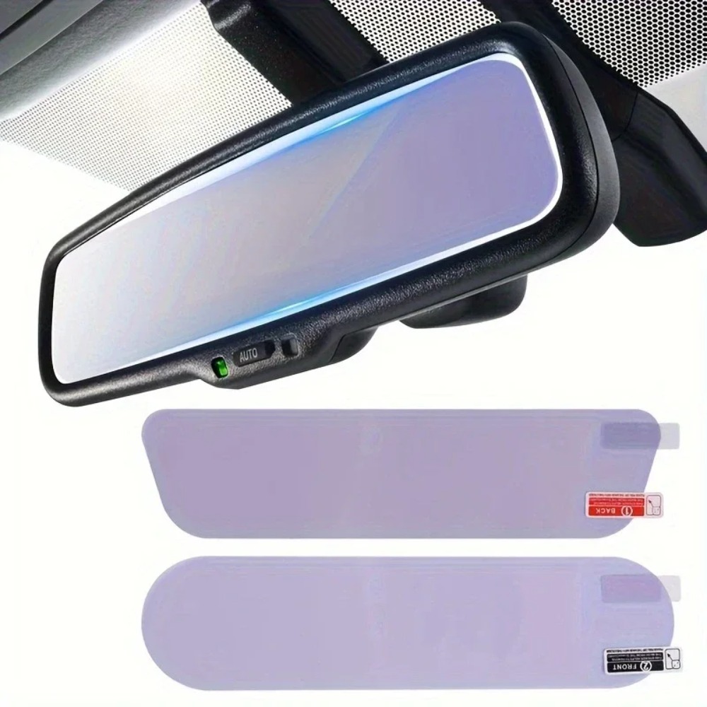 Anti Glare Car Rearview Mirror Film - ฟิล์มกันแสงสะท้อนสำหรับกระจกมองหลังในรถยนต์ KKJOY สติ๊กเกอร์ป้องกันฝ้าสำหรับการขับขี่กลางคืน ป้องกันแสงสะท้อน