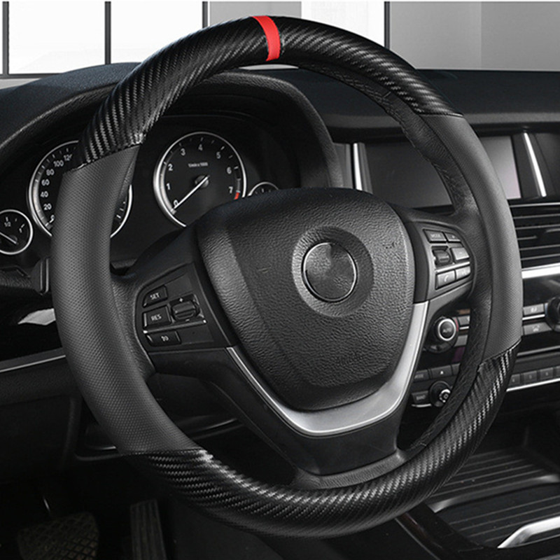 Car Steering Wheel Cover Anti Slip Breathable - แฟชั่นพวงมาลัยรถสากลพวงมาลัยรถ Anti SLIP ตกแต่งรถเหมาะสําหรับ 37-38 ซม.พวงมาลัยอุปกรณ์เสริม