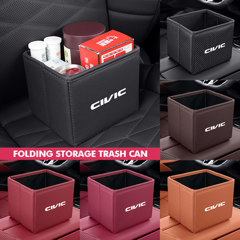 Waterproof Car Trash Can With Lid - ถังขยะในรถยนต์แบบพับได้กันน้ำสำหรับฮอนด้าแอคคอร์ด 9 10 9th 10th 2014