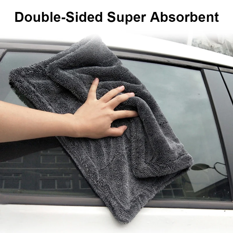 Microfiber Car Drying Towel Super Absorbent - ผ้าไมโครไฟเบอร์สำหรับล้างรถ 1-3 ชิ้น ซับน้ำได้ดี แห้งเร็ว ผ้าเช็ดทำความสะอาดรถยนต์