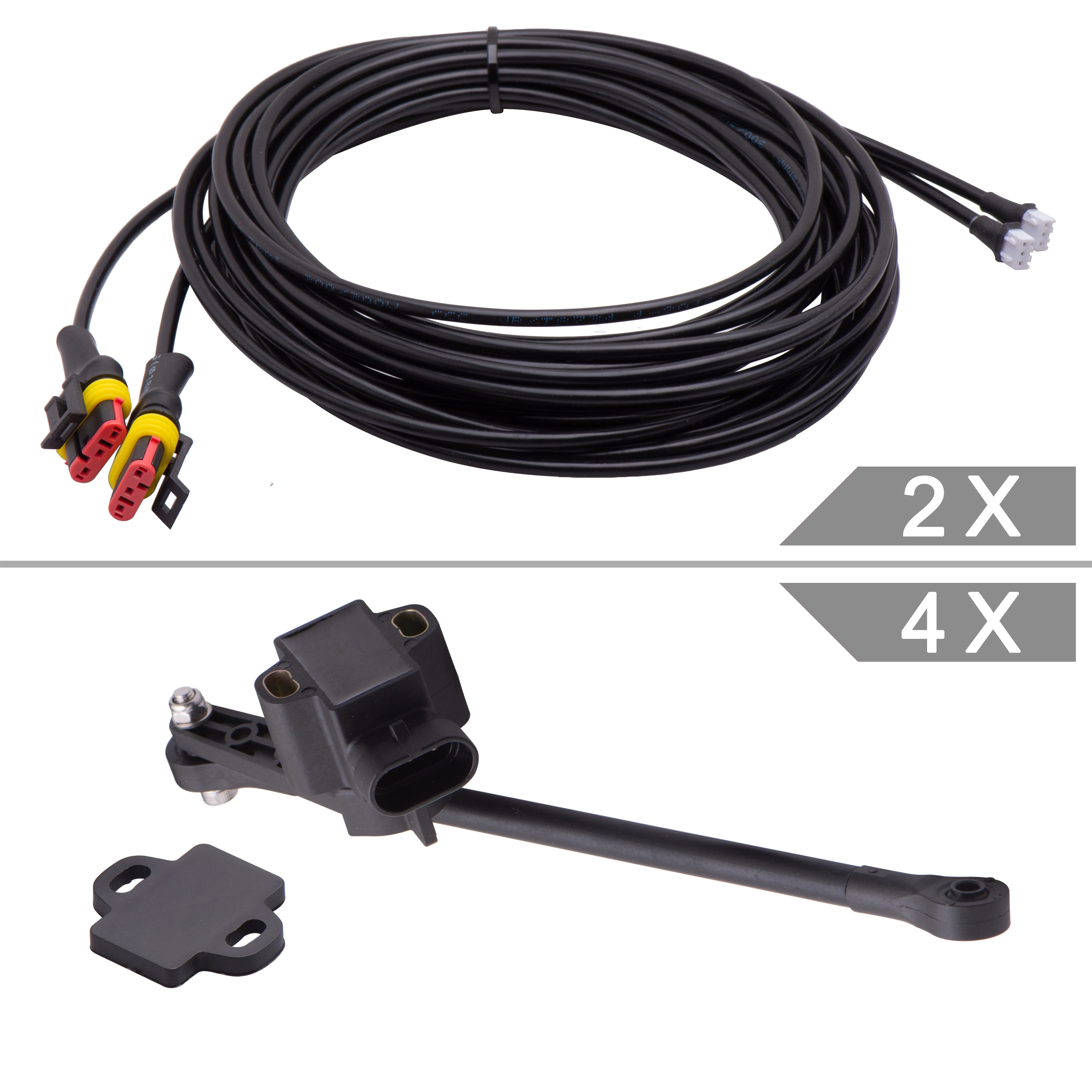 Car Electronics - ระบบจัดการระบบกันสะเทือนแบบอิเล็กทรอนิกส์ด้วยบลูทูธ | ชุดดัดแปลงรถยนต์พร้อมเซ็นเซอร์วัดความสูง LD4S+