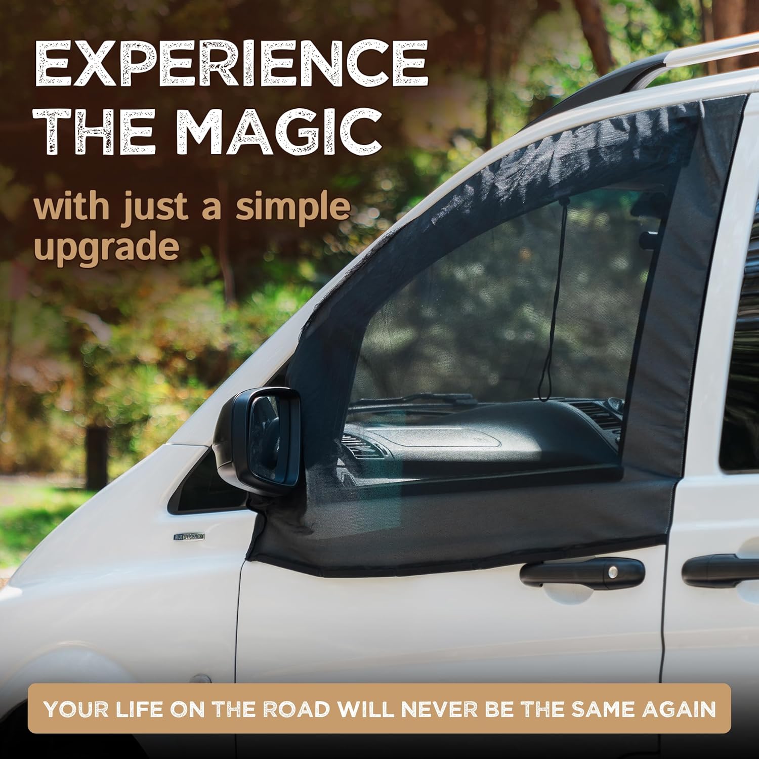 Car Accessories - สำหรับ Sprinter Metris Transit Promaster ชุดมุ้งลวดกันแมลงสำหรับหน้าต่างรถบ้าน