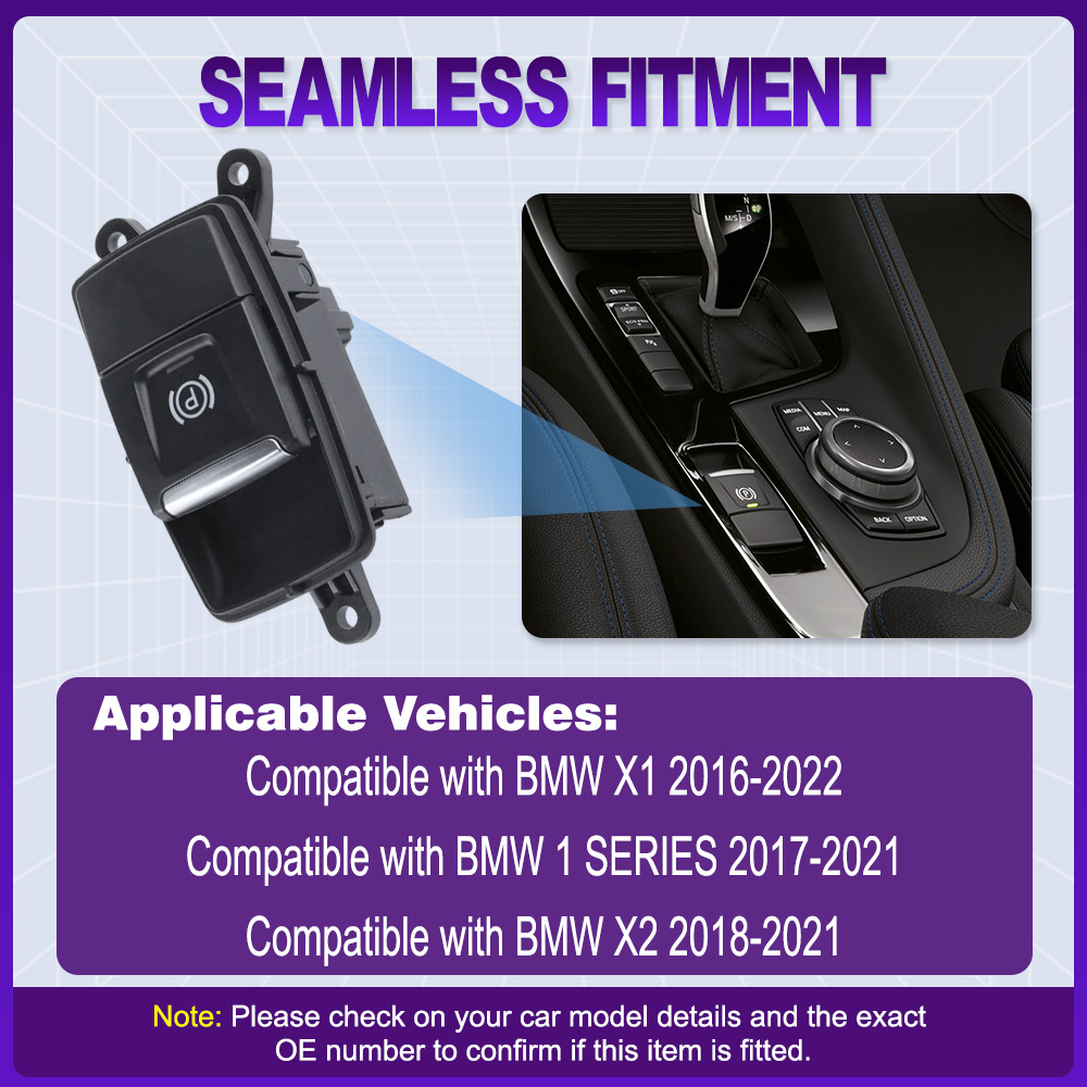 Car Electronics - รถอิเล็กทรอนิกส์เบรคมือสวิทช์ควบคุมที่จอดรถสำหรับ BMW 1 SERIES 2017-2021 X1
