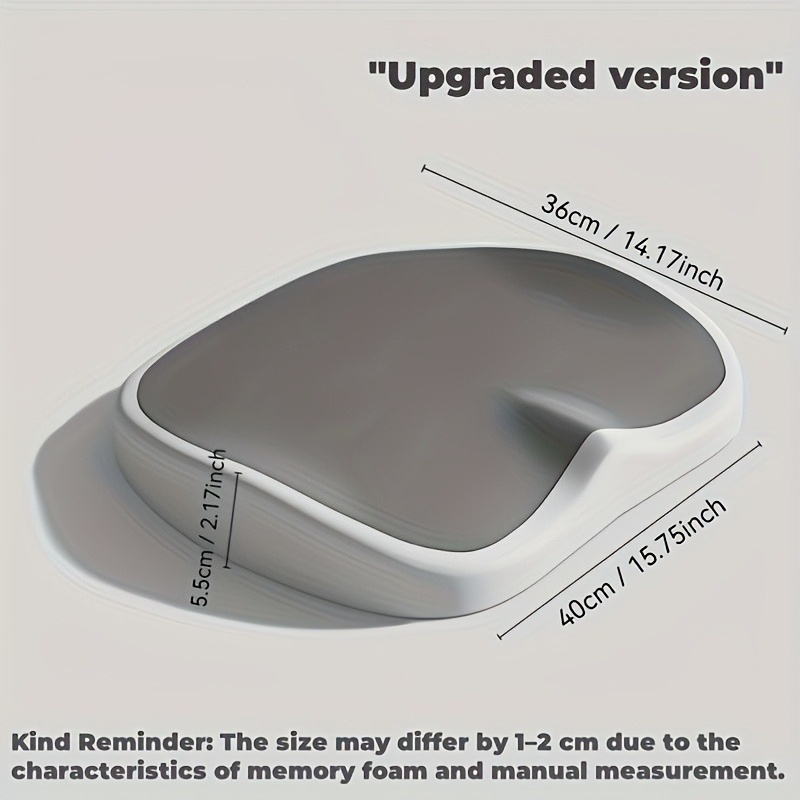 เบาะรองนั่งเมมโมรี่โฟมตามหลักส - Memory Foam Car Neck Pillow Lumbar Support บทวิจารณ์และราคา