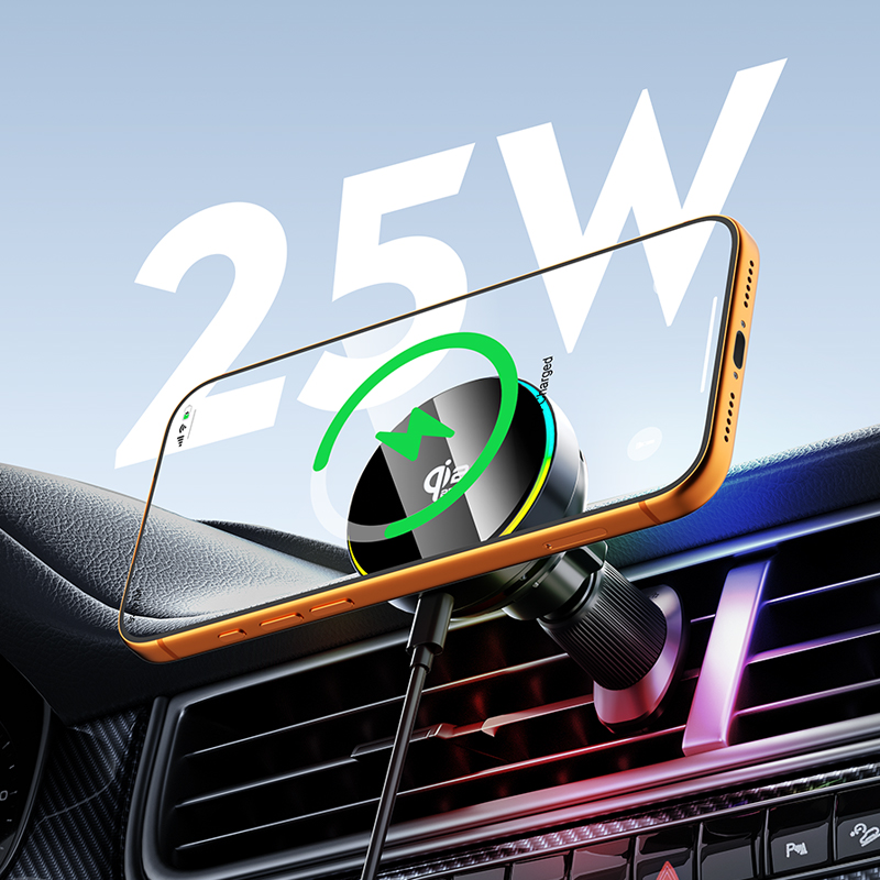 qi2.2 25W ที่ชาร์จไร้สายในรถยน - Magnetic Phone Holder For Car Vent บทวิจารณ์และราคา