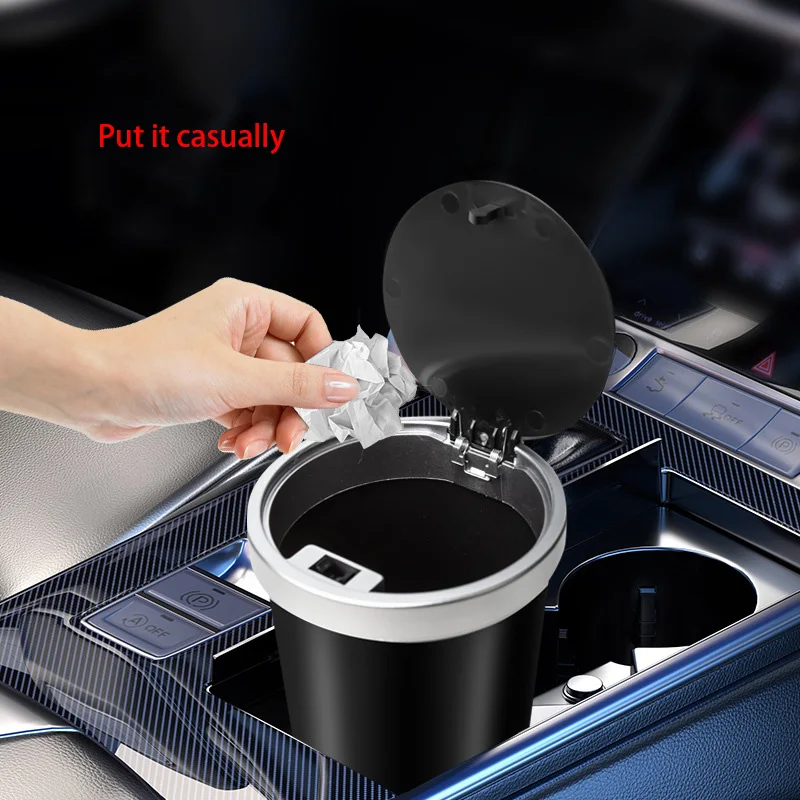 สําหรับถ้วยผู้ถือเก็บขนาดกะทัด - Waterproof Car Trash Can With Lid บทวิจารณ์และราคา
