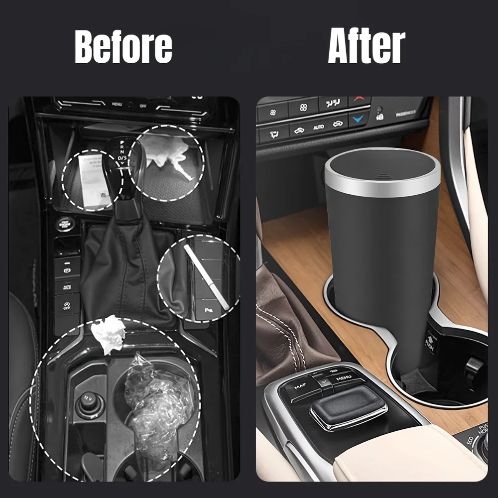 สําหรับถ้วยผู้ถือเก็บขนาดกะทัด - Waterproof Car Trash Can With Lid บทวิจารณ์และราคา