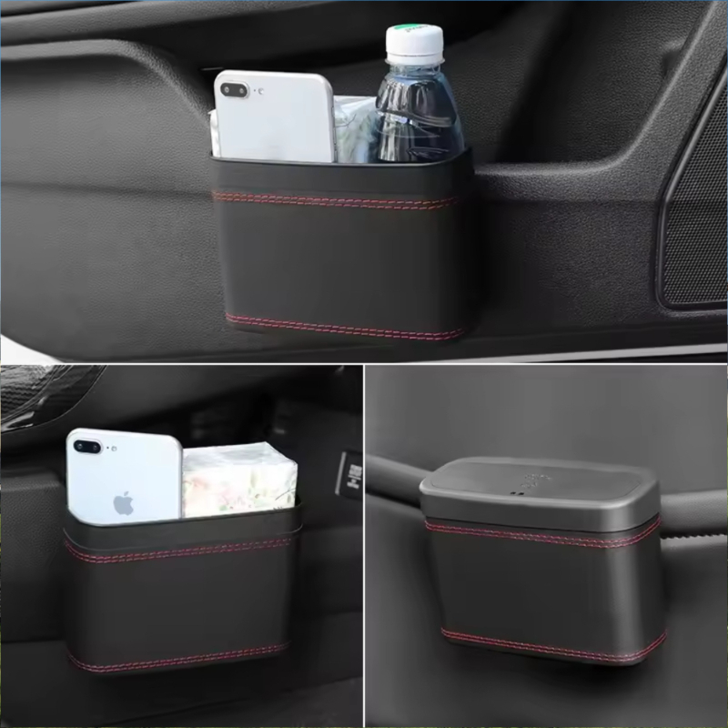 ถังขยะในรถยนต์แบบพกพาขนาดเล็กพ - Waterproof Car Trash Can With Lid บทวิจารณ์และราคา