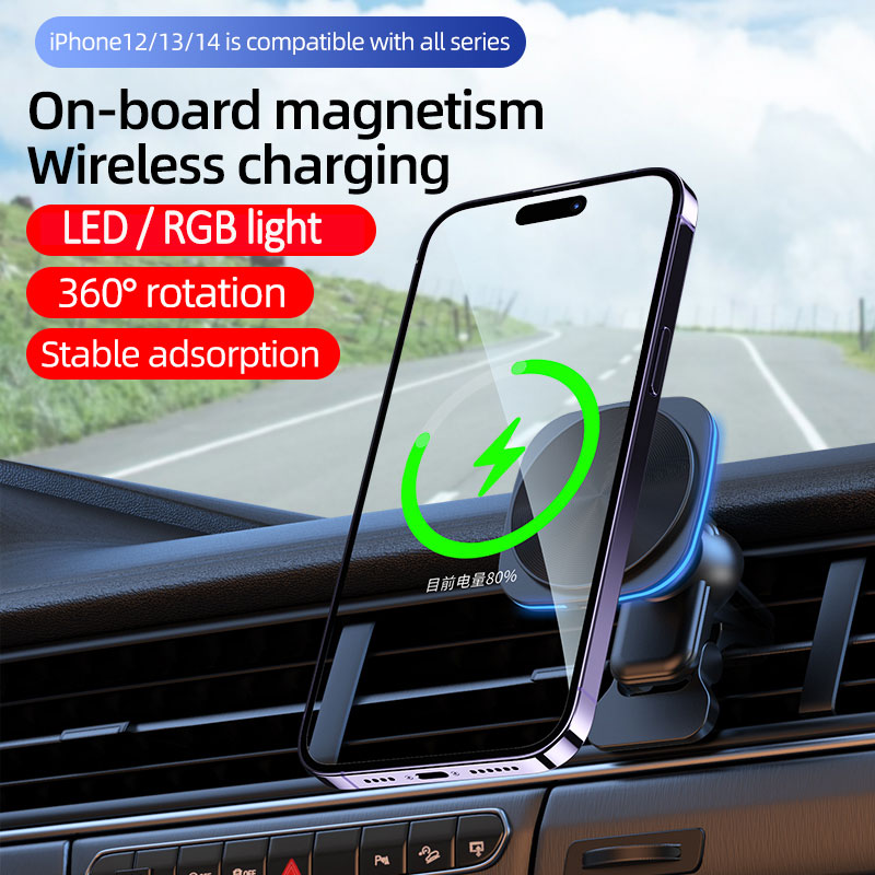 แท่นชาร์จไร้สายแม่เหล็กแบบติดช - Magnetic Phone Holder For Car Vent บทวิจารณ์และราคา