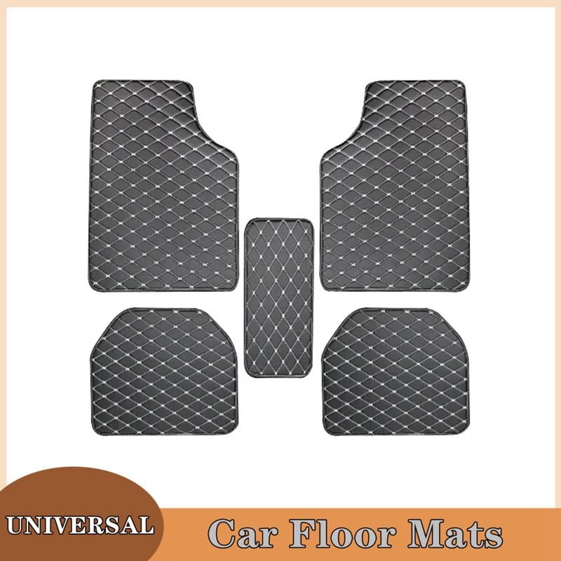 พรมปูพื้นรถยนต์ 5 ชิ้น คุณภาพส - Car Floor Mats Universal Waterproof Leather บทวิจารณ์และราคา