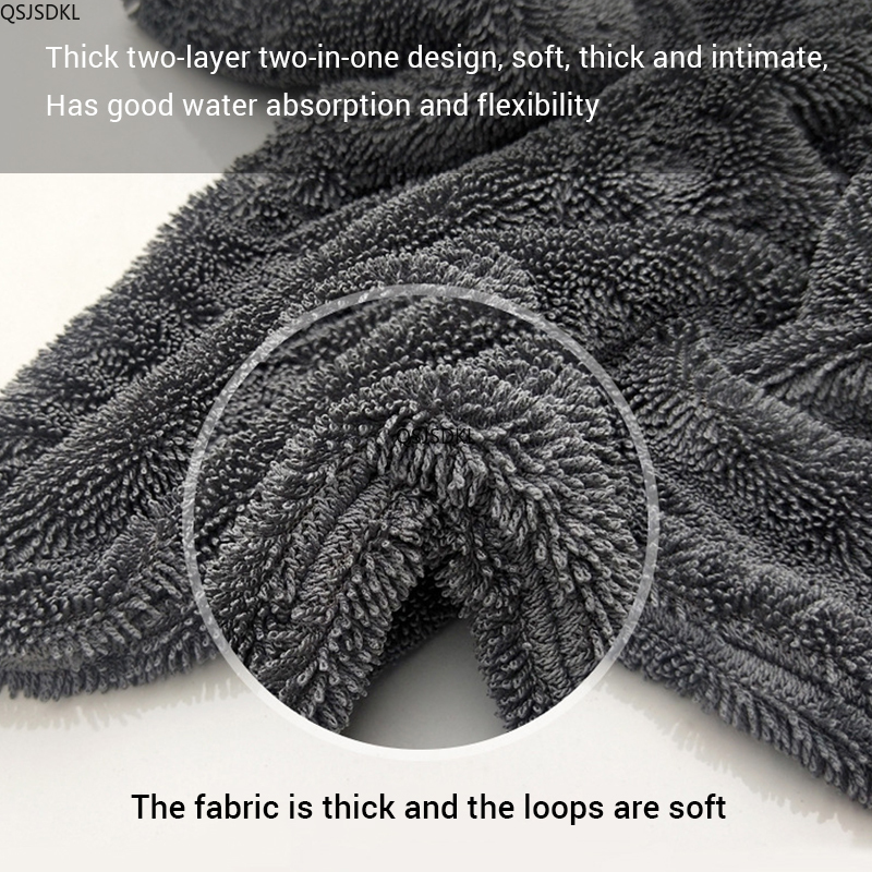 1200GSM/600GSM ไมโครไฟเบอร์ผ้า - Microfiber Car Drying Towel Super Absorbent บทวิจารณ์และราคา