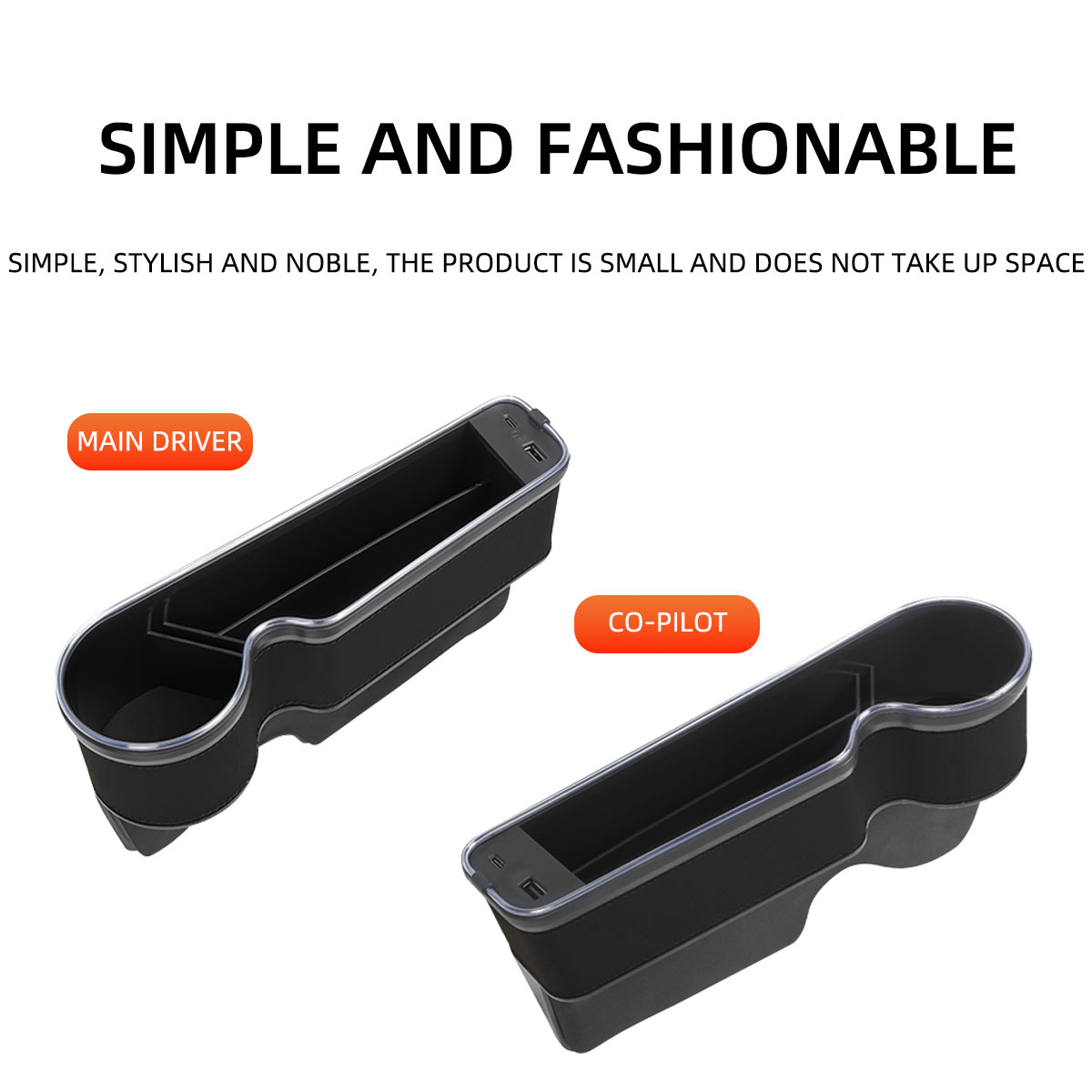 ที่วางแก้วพร้อมช่องชาร์จ USB แ - Seat Gap Filler Organizer With Usb Charger บทวิจารณ์และราคา