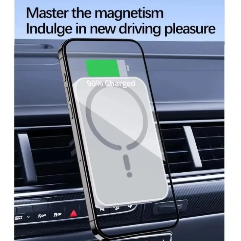 ที่ชาร์จไร้สายในรถยนต์แบบแม่เห - Magnetic Phone Holder For Car Vent บทวิจารณ์และราคา