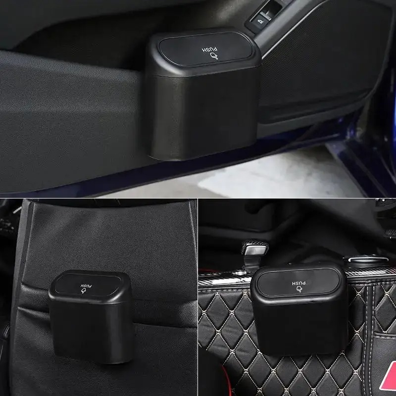 ถังขยะในรถยนต์ขนาดเล็กพร้อมฝาเ - Waterproof Car Trash Can With Lid บทวิจารณ์และราคา
