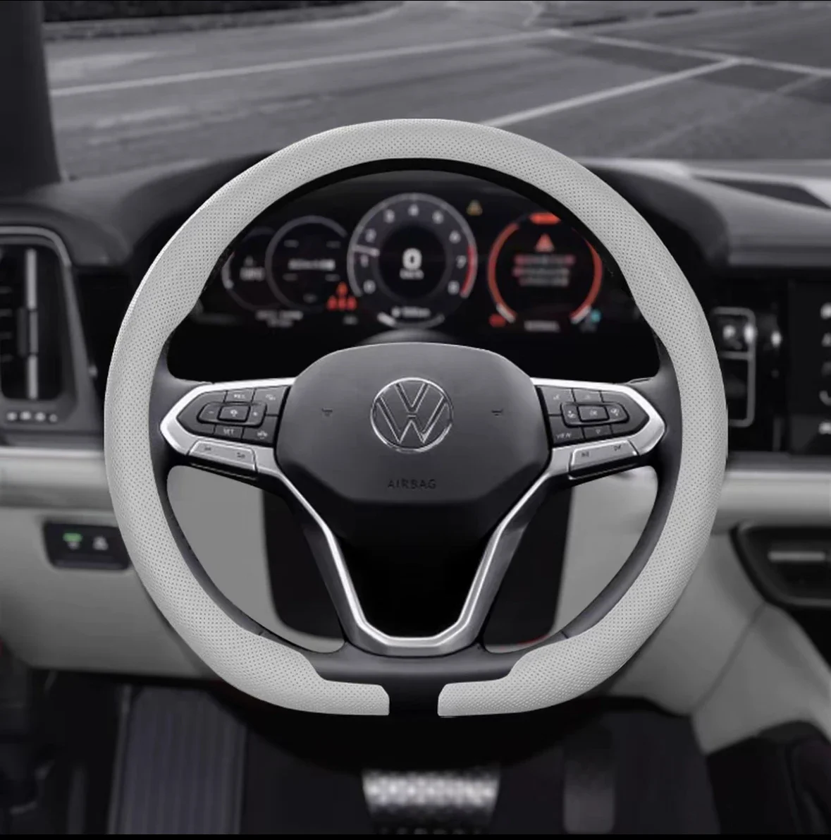 ใช้ได้กับปลอกหุ้มพวงมาลัยรถยนต - Car Steering Wheel Cover Anti Slip Breathable บทวิจารณ์และราคา