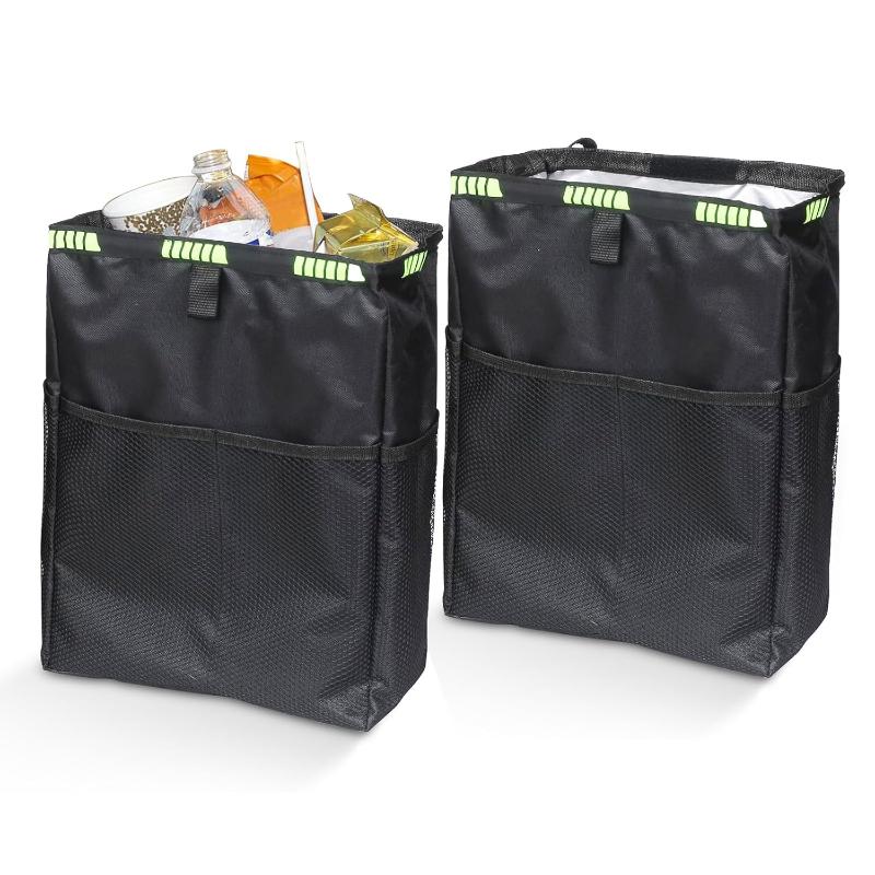 ถังขยะในรถยนต์แบบพับได้พร้อมช่ - Waterproof Car Trash Can With Lid บทวิจารณ์และราคา