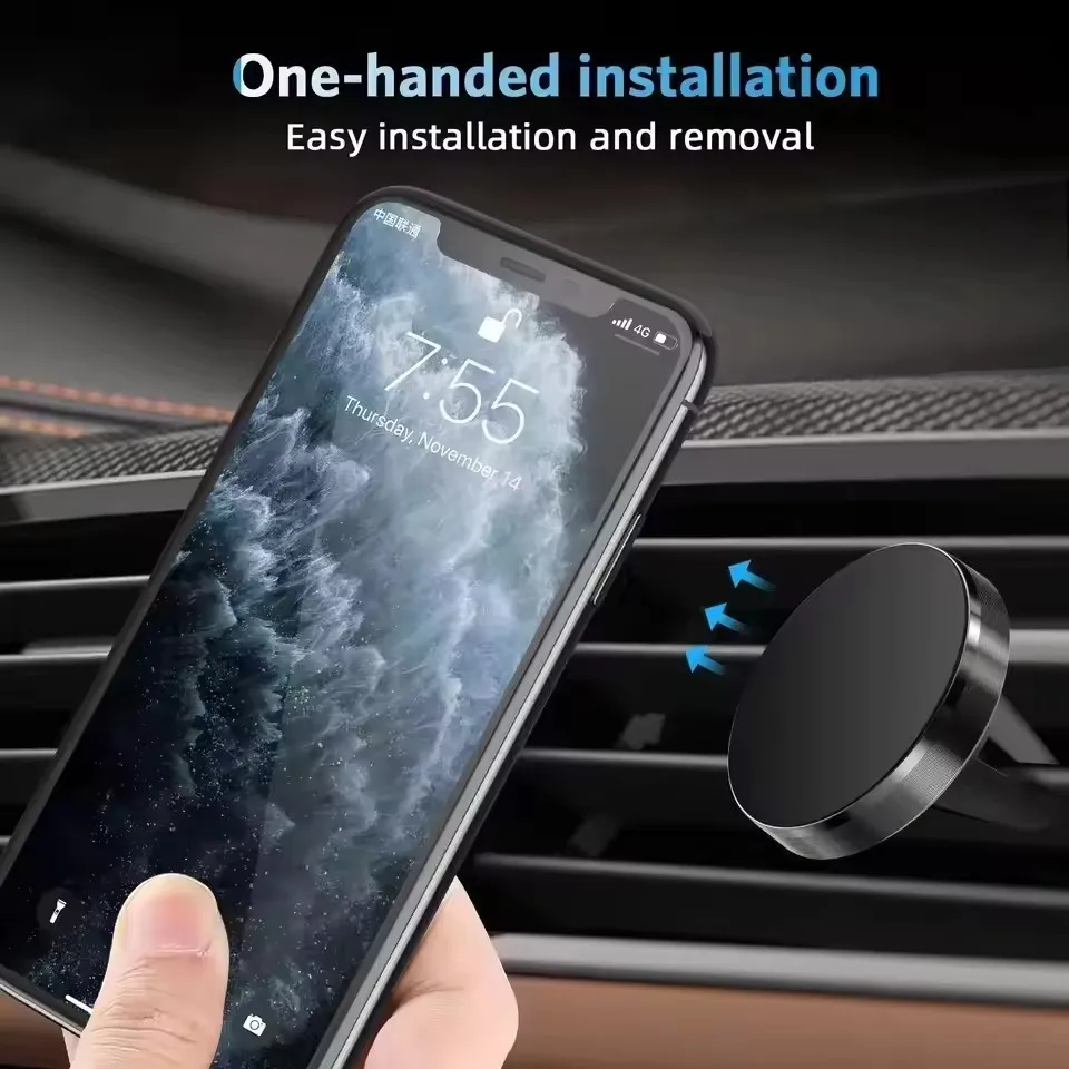 ที่วางโทรศัพท์ในรถยนต์แบบแม่เห - Magnetic Phone Holder For Car Vent บทวิจารณ์และราคา