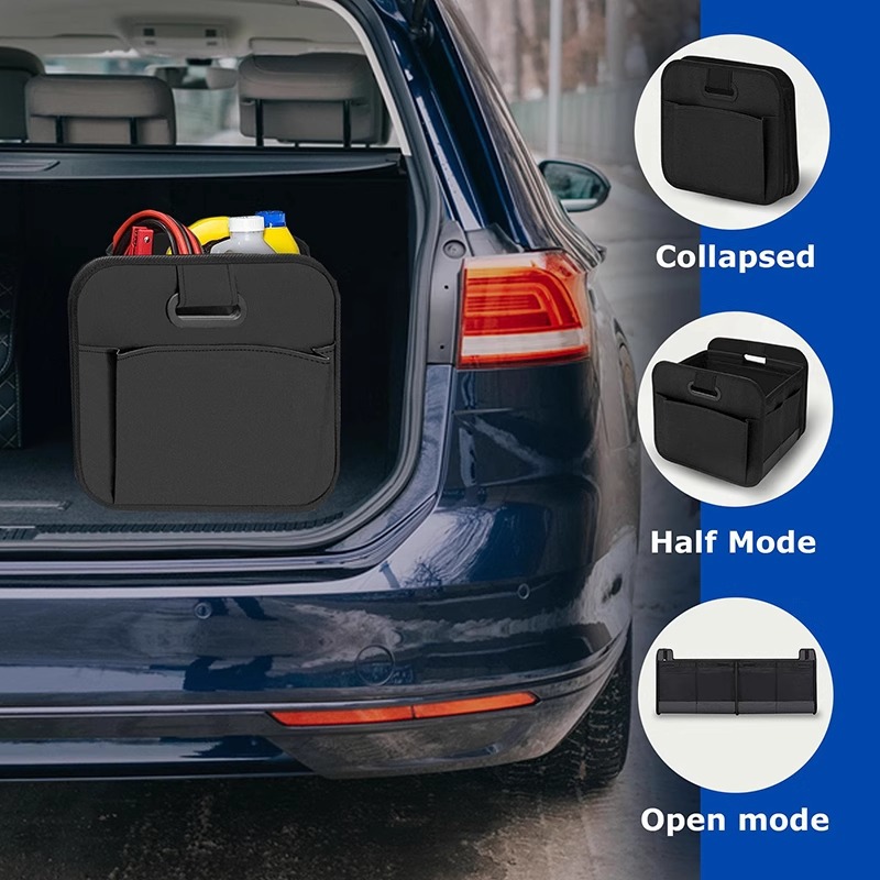กล่องเก็บของท้ายรถแบบพับได้พร้ - Car Trunk Organizer Foldable Storage Box บทวิจารณ์และราคา
