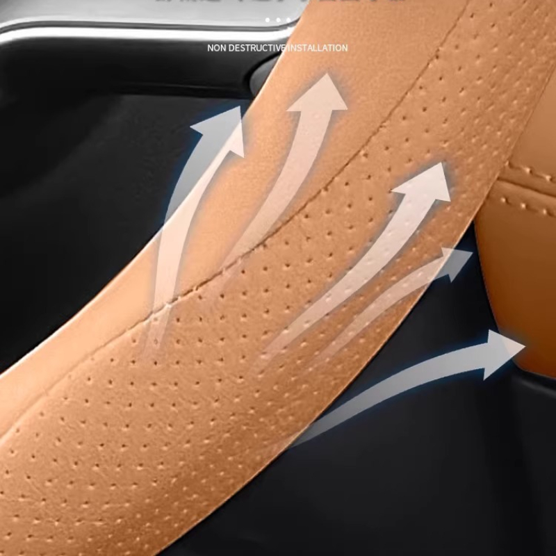 สําหรับ BYD Song L DM-i พวงมาล - Car Steering Wheel Cover Anti Slip Breathable บทวิจารณ์และราคา