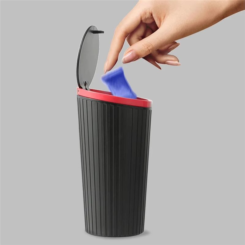 A60E-Press Type ถังขยะในรถยนต์ - Waterproof Car Trash Can With Lid บทวิจารณ์และราคา