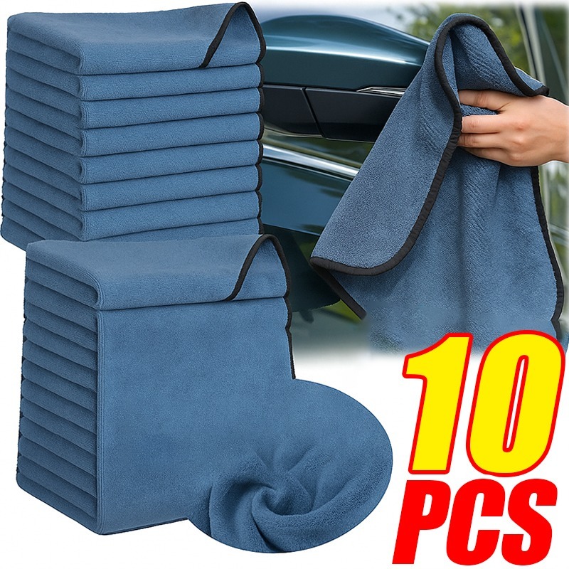 ผ้าไมโครไฟเบอร์ขนสั้นเนื้อนุ่ม - Microfiber Car Drying Towel Super Absorbent บทวิจารณ์และราคา