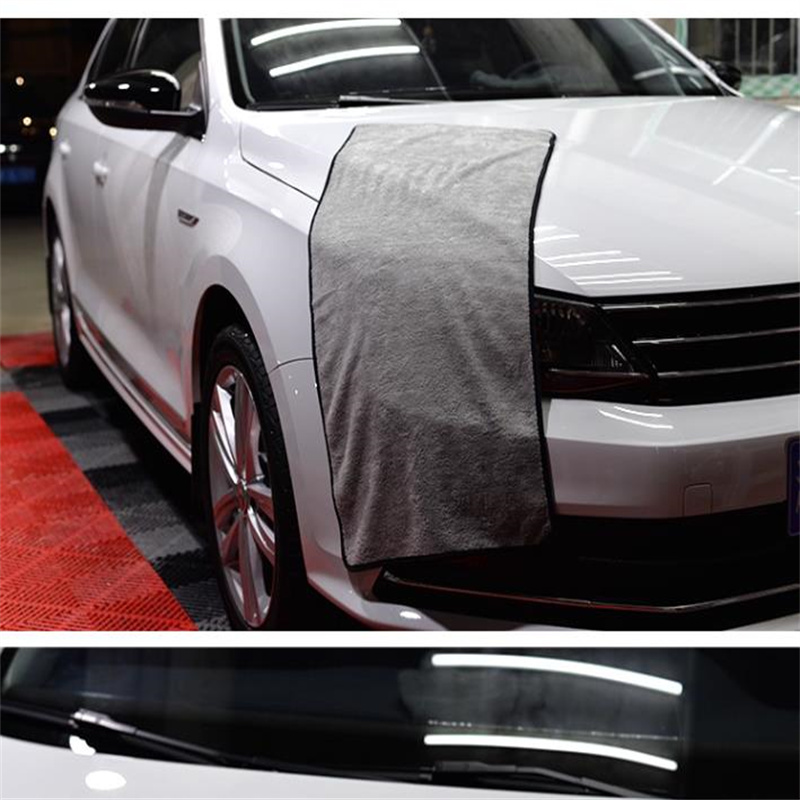 ผ้าขนหนูทําความสะอาดรถยนต์อัพเ - Microfiber Car Drying Towel Super Absorbent บทวิจารณ์และราคา