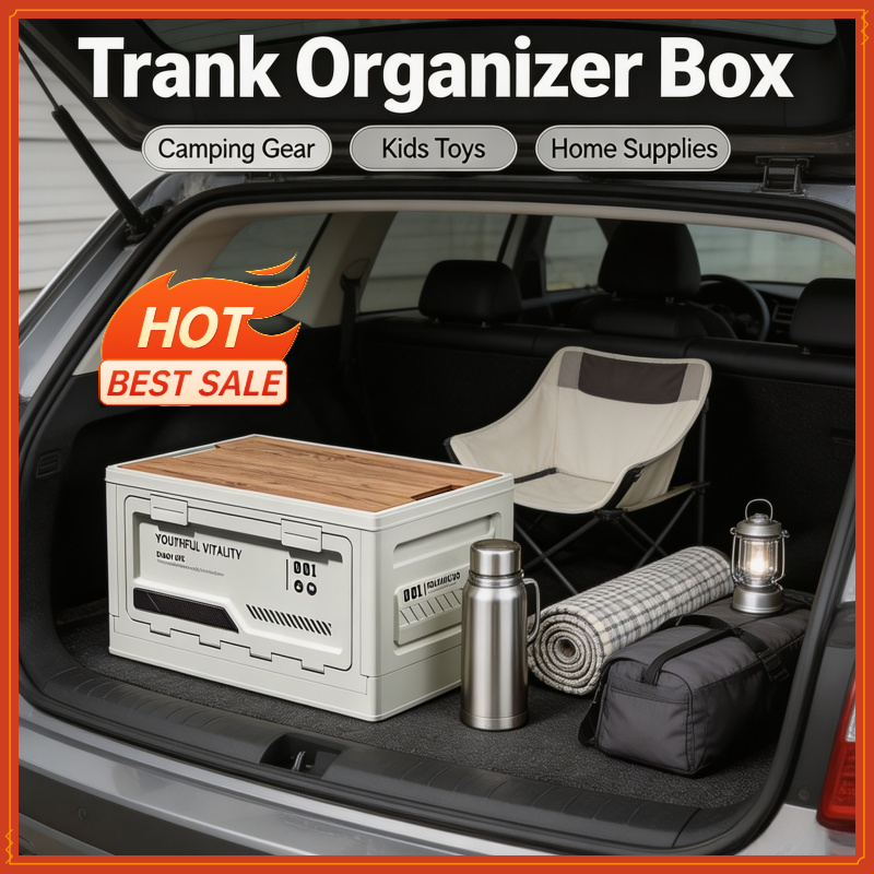 กล่องเก็บของกลางแจ้ง กล่องพับไ - Car Trunk Organizer Foldable Storage Box บทวิจารณ์และราคา