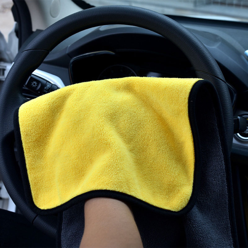 ผ้าเช็ดรถไมโครไฟเบอร์ ผ้าเนื้อ - Microfiber Car Drying Towel Super Absorbent บทวิจารณ์และราคา
