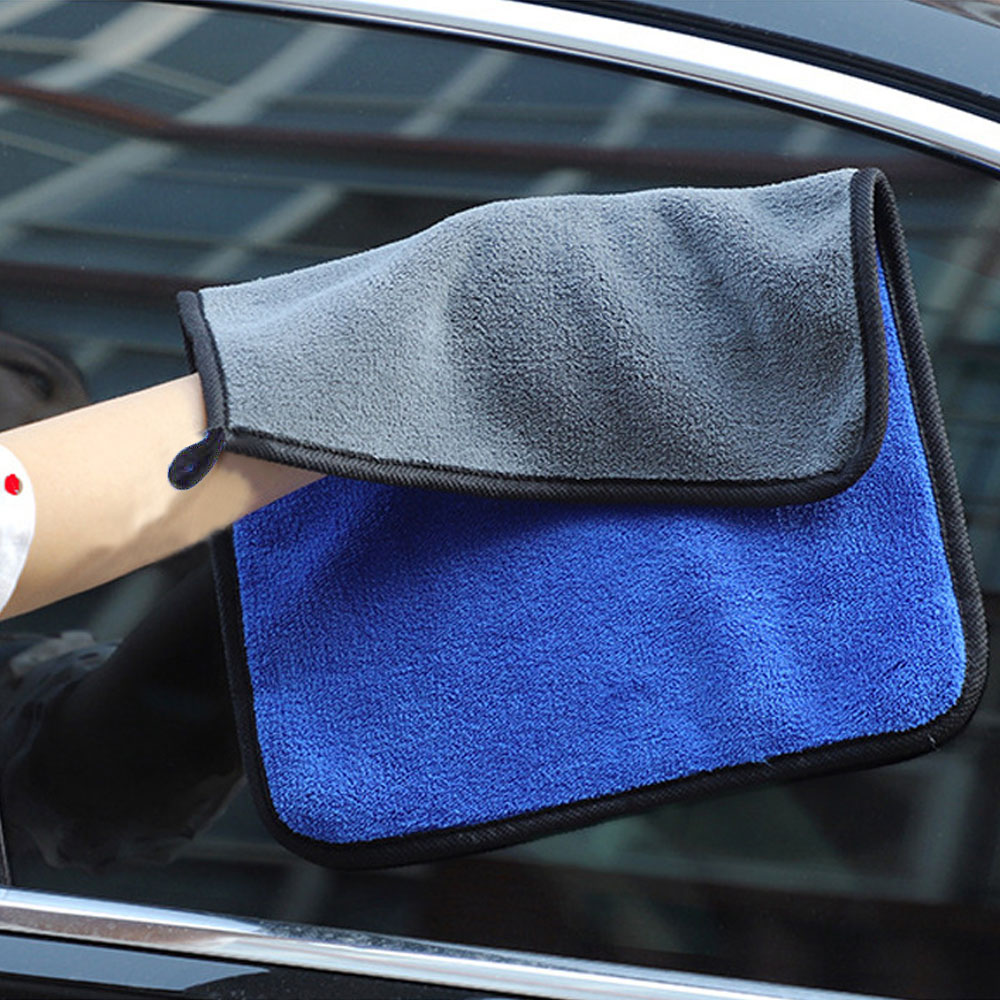 ผ้าเช็ดรถไมโครไฟเบอร์ ผ้าเนื้อ - Microfiber Car Drying Towel Super Absorbent บทวิจารณ์และราคา