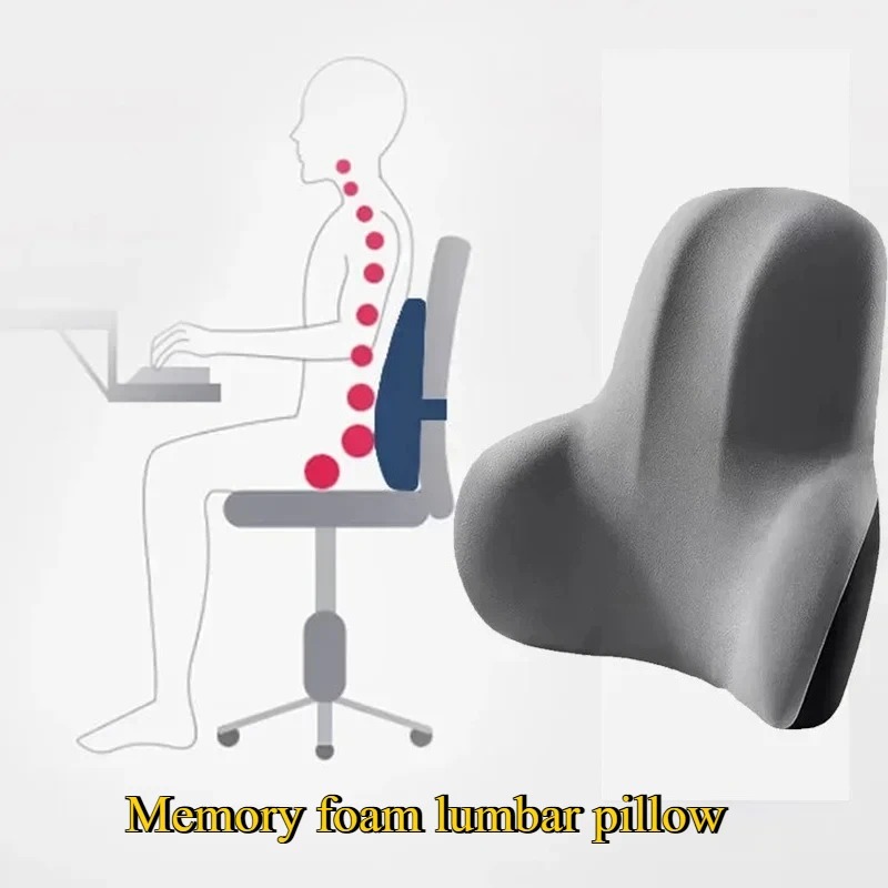 เบาะรองหลังเมมโมรี่โฟมแบบออร์โ - Memory Foam Car Neck Pillow Lumbar Support บทวิจารณ์และราคา