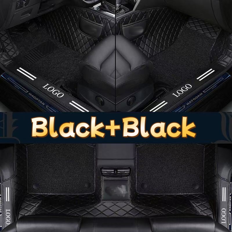 แผ่นรองพื้นรถยนต์หนัง PVC คุณภ - Car Floor Mats Universal Waterproof Leather บทวิจารณ์และราคา