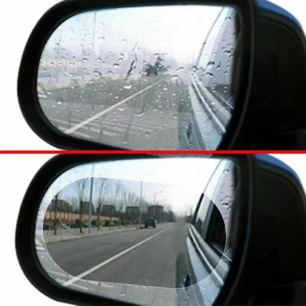 ฟิล์มกันฝ้า กันแสงสะท้อน กันฝน - Anti Glare Car Rearview Mirror Film บทวิจารณ์และราคา