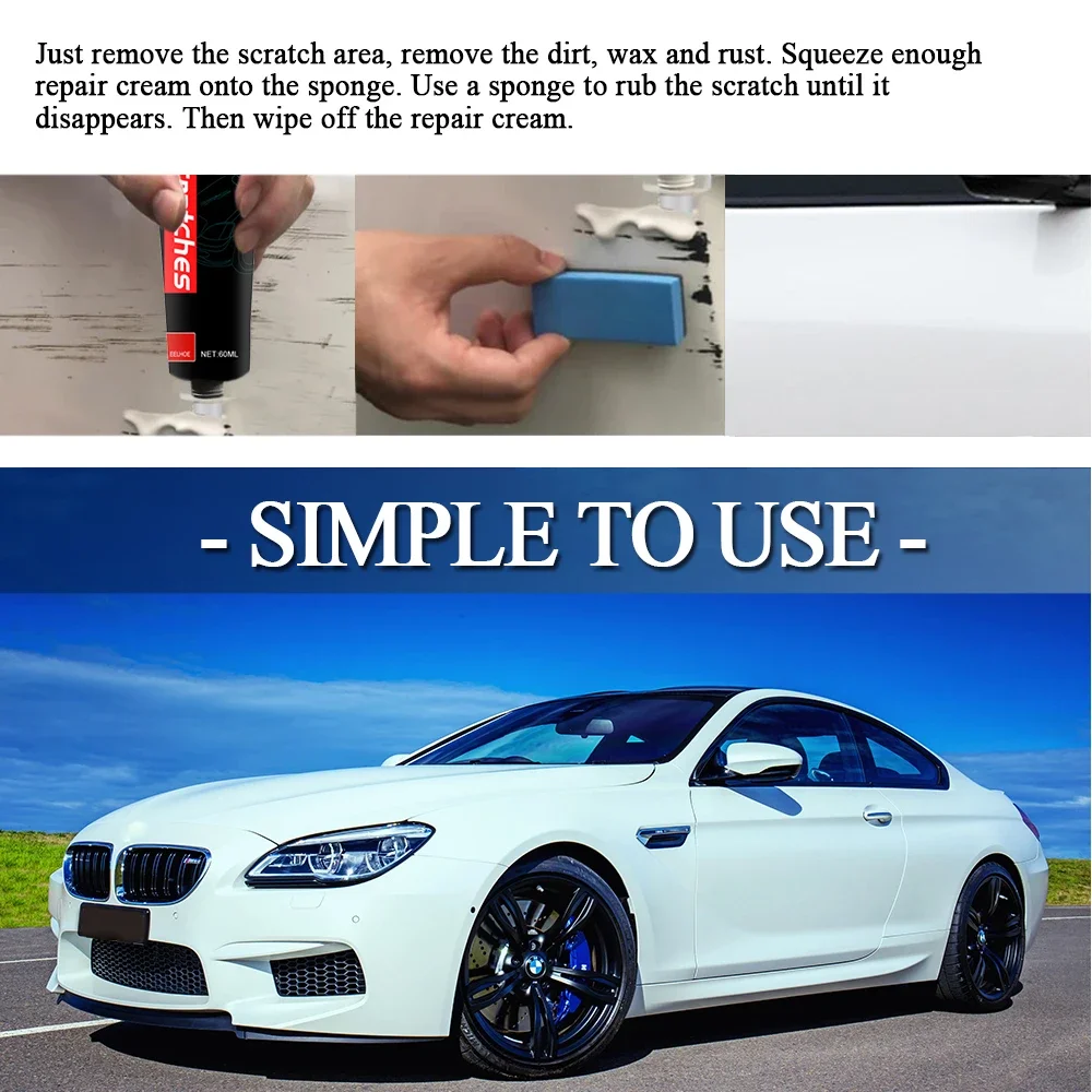 ครีมขัดรอยขีดข่วนรถยนต์ น้ำยาเ - Car Scratch Repair Polishing Wax Paste บทวิจารณ์และราคา