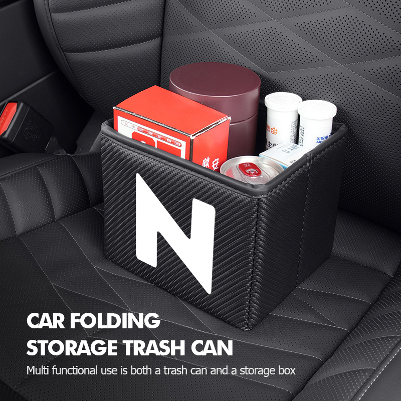 ถังขยะในรถยนต์แบบพับได้ ถุงเก็ - Waterproof Car Trash Can With Lid บทวิจารณ์และราคา