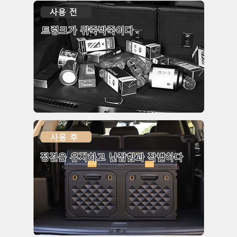 กล่องเก็บของท้ายรถแบบลาดเอียงร - Car Trunk Organizer Foldable Storage Box บทวิจารณ์และราคา