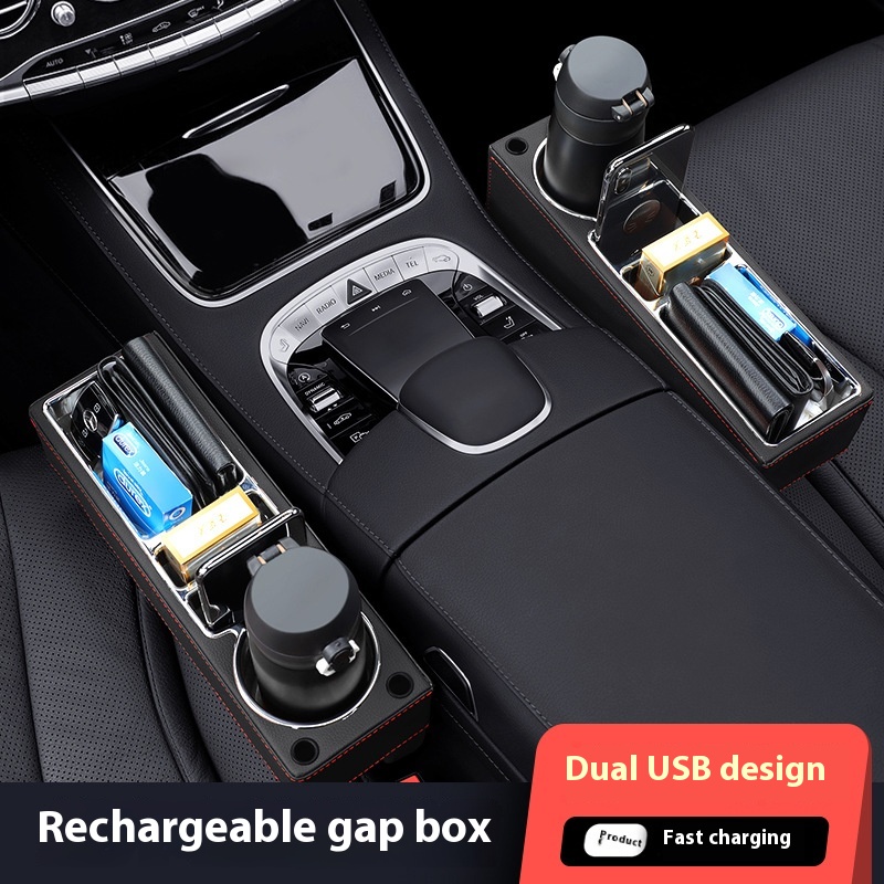 ช่องใส่ของแบบเติมสำหรับที่นั่ง - Seat Gap Filler Organizer With Usb Charger บทวิจารณ์และราคา