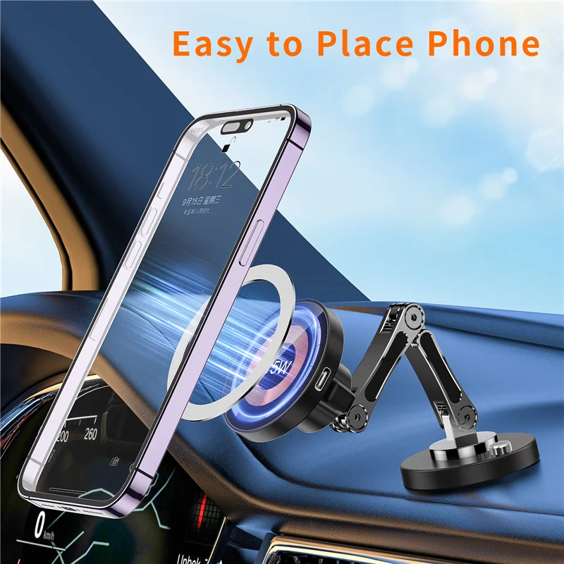 ที่ชาร์จไร้สายแบบแม่เหล็กในรถแ - Wireless Car Charger Mount Fast Charging บทวิจารณ์และราคา