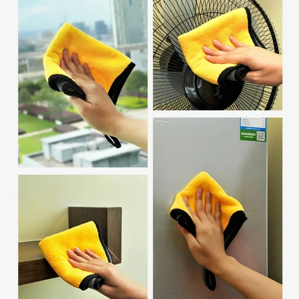 ผ้าไมโครไฟเบอร์สองด้านสำหรับรถ - Microfiber Car Drying Towel Super Absorbent บทวิจารณ์และราคา
