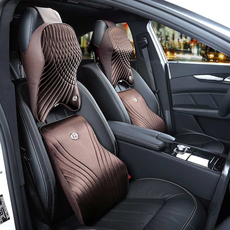 ชุดโฟมจำรูปหมอนไมโครไฟเบอร์เอว - Memory Foam Car Neck Pillow Lumbar Support บทวิจารณ์และราคา
