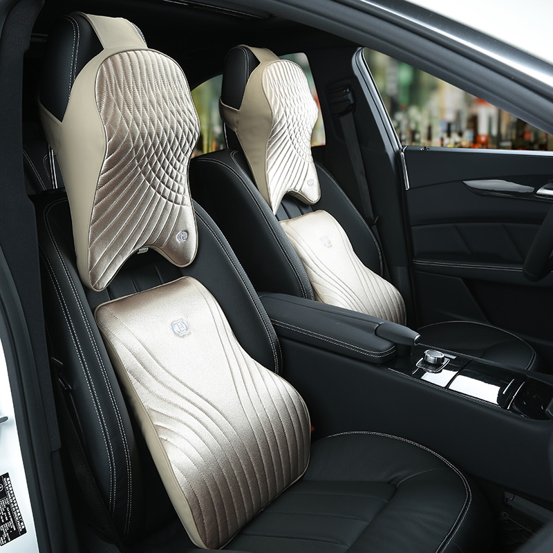 ชุดโฟมจำรูปหมอนไมโครไฟเบอร์เอว - Memory Foam Car Neck Pillow Lumbar Support บทวิจารณ์และราคา