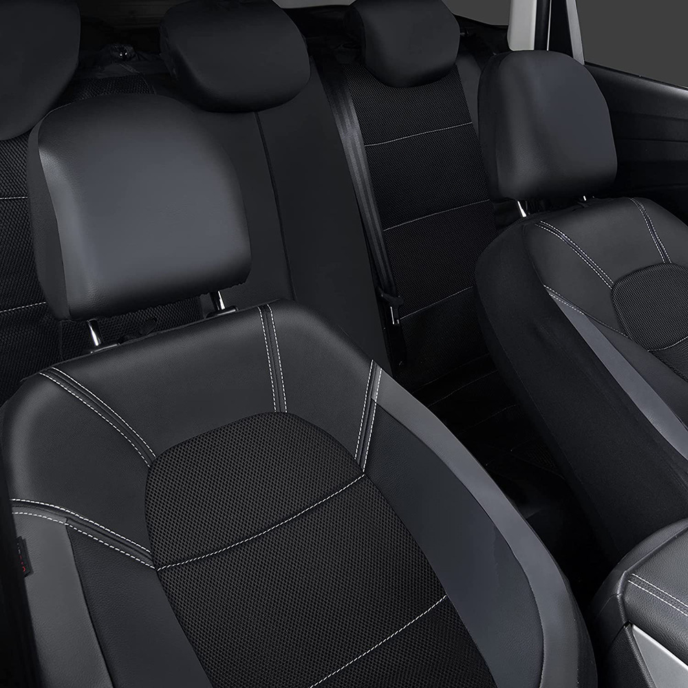 9 ชิ้น/เซ็ตผ้าคลุมเบาะรถยนต์รถ - Leather Car Seat Covers Full Set Universal บทวิจารณ์และราคา