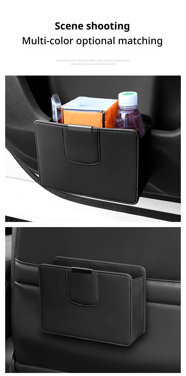 ถังขยะในรถยนต์แบบแขวน ถุงขยะหน - Waterproof Car Trash Can With Lid บทวิจารณ์และราคา