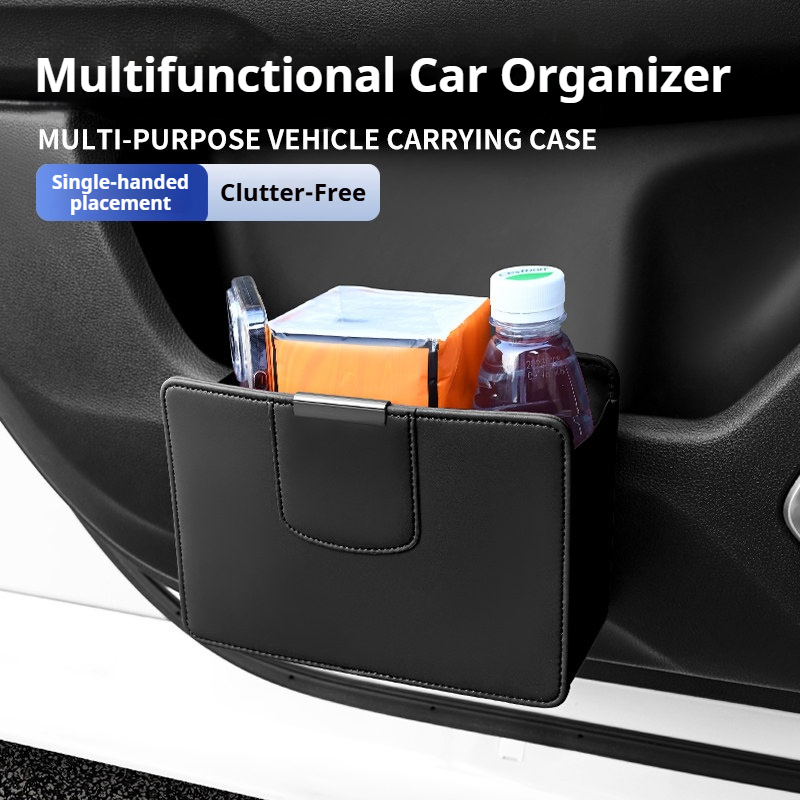 ถังขยะในรถยนต์แบบแขวน ถุงขยะหน - Waterproof Car Trash Can With Lid บทวิจารณ์และราคา